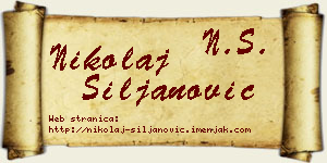 Nikolaj Siljanović vizit kartica